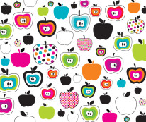 Fototapeta Young 165 - Apple , Jabłka , Ogryzki , Kolorowe , Owoce , Warzywa