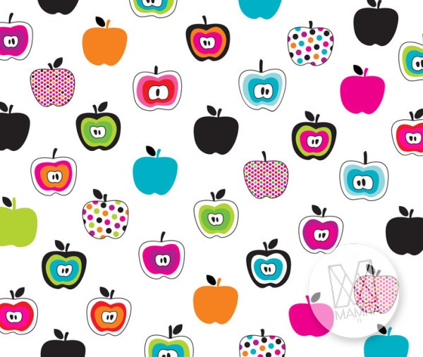 Fototapeta Young 174- Jabłka , Apple , Kolorowe , Ogryzki , Logo