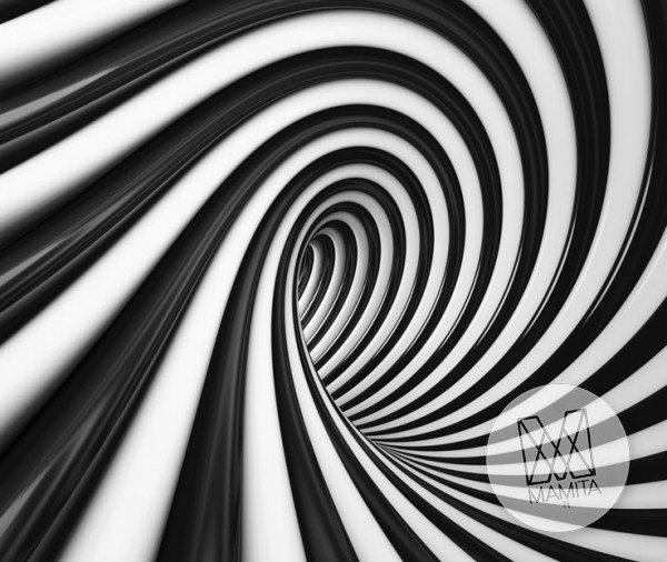 Fototapeta Young 252 - optyczne, opart czarno białe