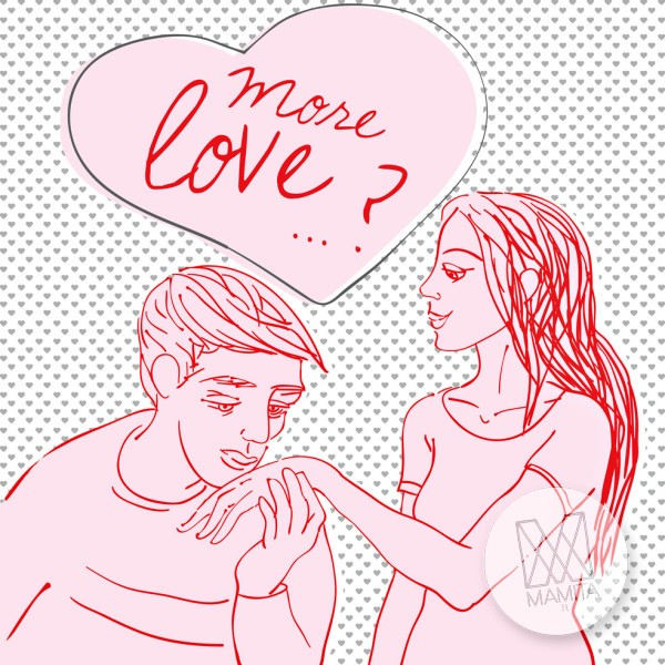 Fototapeta Young 26 - love, graffiti, mural, grafika na ścianie