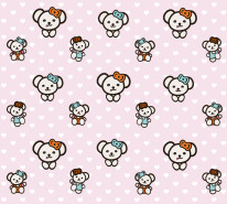 Fototapeta Junior 132– hello kitty różowe tło