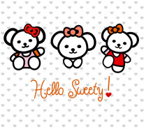 Fototapeta Junior 164 - hello kitty, obrazki, postacie, szkice