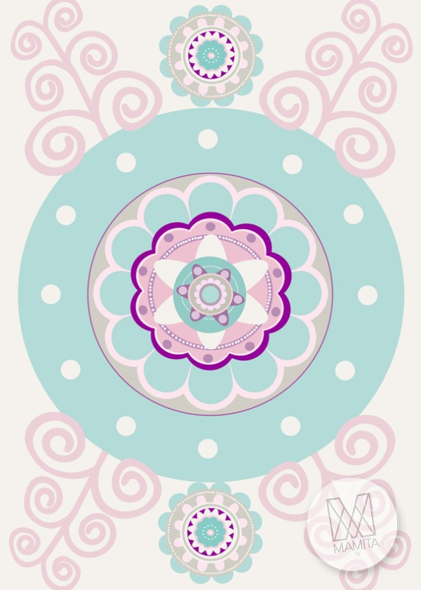 Fototapeta Junior 185 - mandala, wzory, kalejdoskop