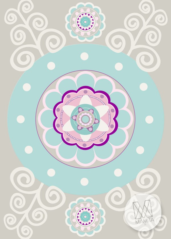 Fototapeta Junior 187 - mandala, wzory, kalejdoskop