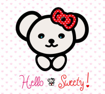 Fototapeta Junior 225 - hello kitty, sweety, kotek, zabawka