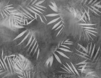 palm in fog