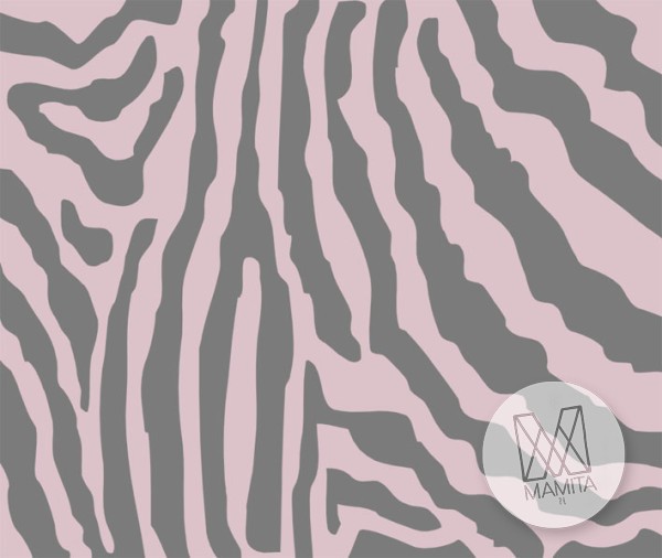 Fototapeta Salon 141 - różowa zebra, szara, abstrakcja