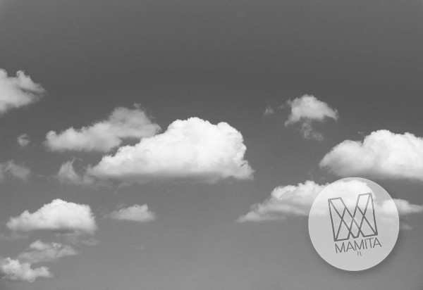 Fototapeta Salon 167 – Czarno-białe chmurki , niebo , sky , natura