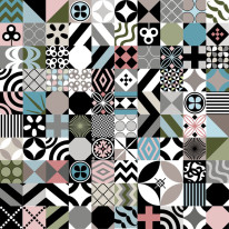 Fototapeta do kuchni 55 - miksacja, mozaika, ceramiczna, kafle, kafelki