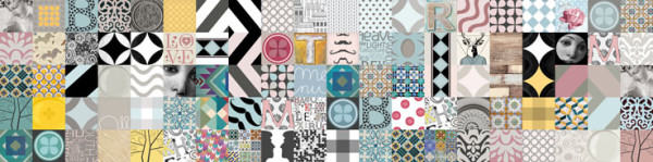 FOTOTAPETA Panorama kuchenna 20 - PATCHWORK , MIKSACJA , KOLOROWE , ILUSTRACJA , MIX