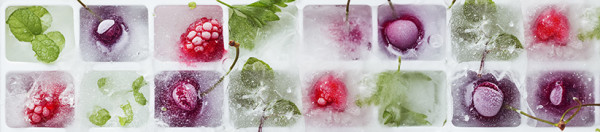 FOTOTAPETA Panorama kuchenna 75 - OWOCE , MROŻONE , ICE , KOLOROWE , LODY
