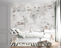 Interior Kids Bedroom Wallpaper Mockup - 3d Rendering, 3d Illust