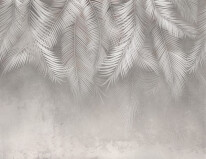 palm in fog