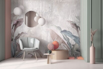 Frame mockup in contemporary interior background. Generative Ai