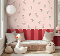 Mock up poster, wall in children bedroom interior background, Sc